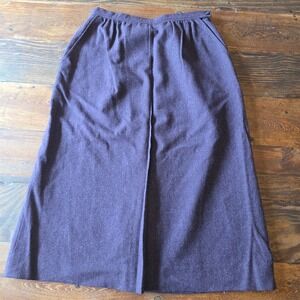 Pendleton Wool Skirt Womens Size 12 Purple Midi Lined Vintage Career